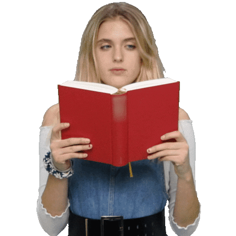 Girl reading a book